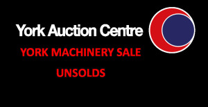 York Machinery Sale Unsolds - July