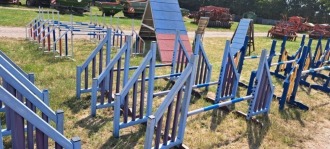 Special dispersal of ex-hire & trade in dog agility equipment (lot 1600 - 1674)