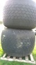 Pair of Firestone flotation tyres 66/44/25 on New Holland rims, genuine take-offs, tubeless