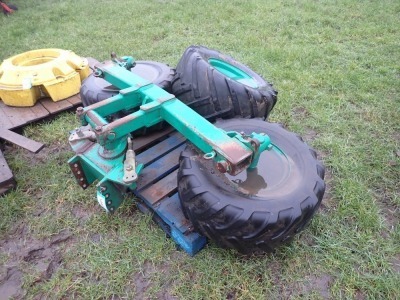 Double Kverneland plough land wheels