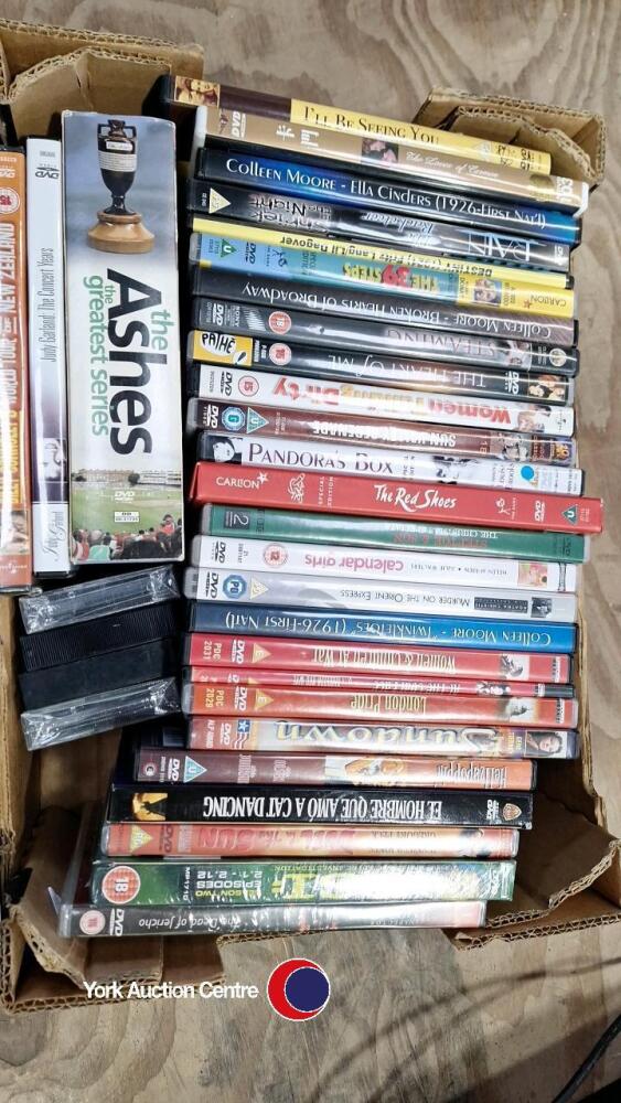 Box of DVDs | October timed online auction - Household Contents - Lots ...