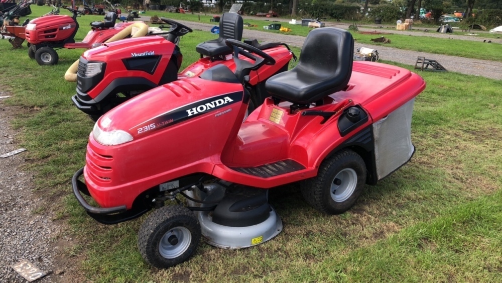 Honda 2315 V twin hydrostatic drive, direct collect, ride on mower ...