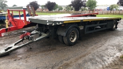 23ft turntable bale trailer c/w air brakes