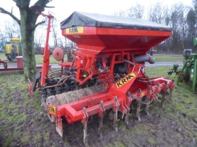 KRM Rti disc drill on Drillmate with sprung tines, 2002