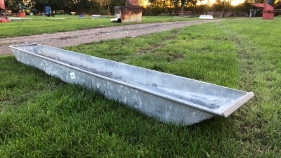 Galvanised sheep foot bath