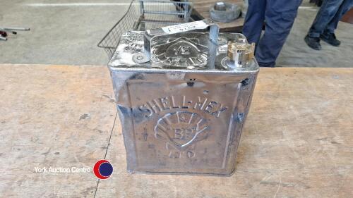 Vintage Shell- Mex BP metal 2 gallon fuel can marked Valor 4-48, has ...