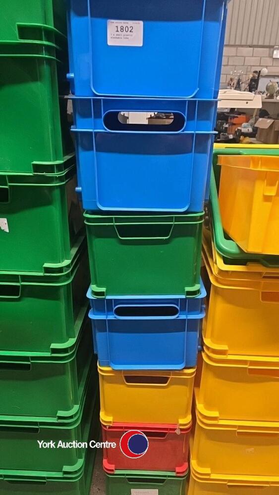 7 x small plastic stackable tubs | April timed online auction ...
