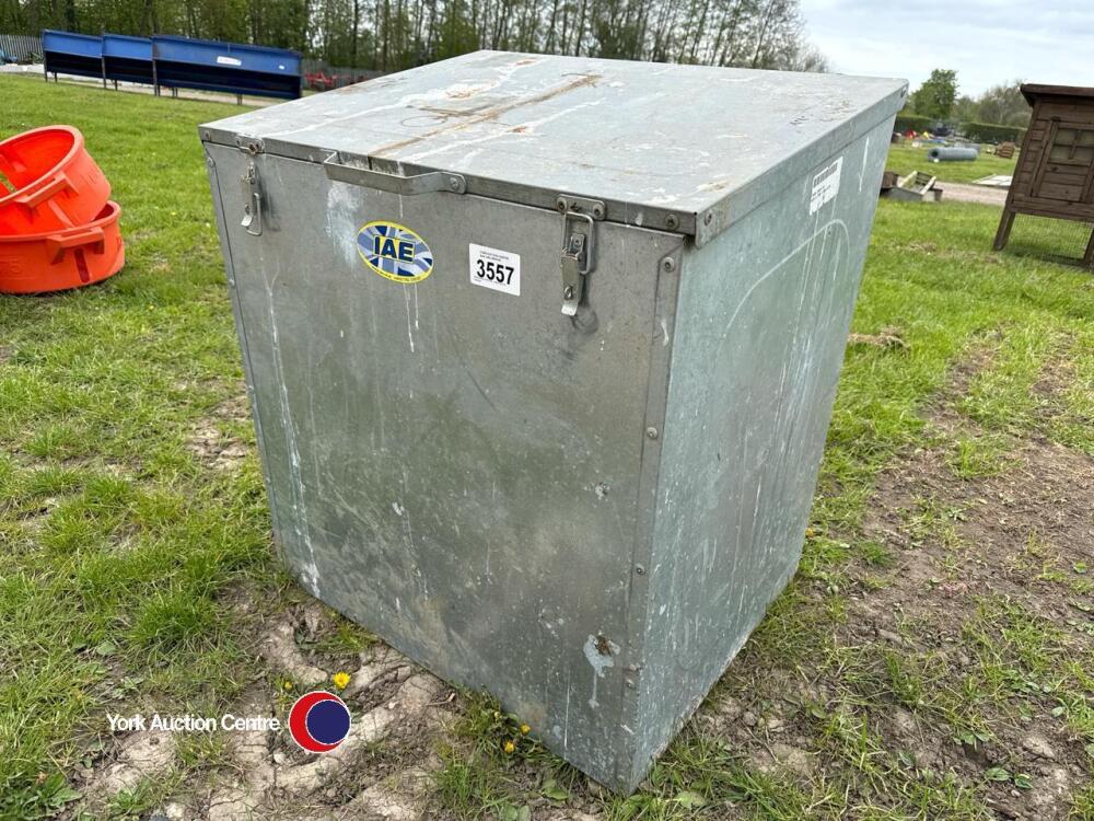 Galvanised feed bin, rodent proof storage | York Machinery Sale ...