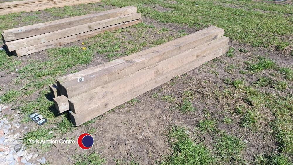 10 x tanalised fence posts, 2.4m long, 100 x 100 | York Machinery Sale ...