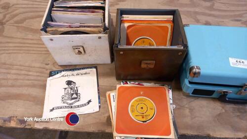 Vintage Bush record player plus single records | May timed online ...