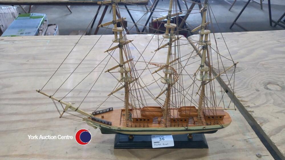 Model boat | May timed online auction - Household Contents - York ...
