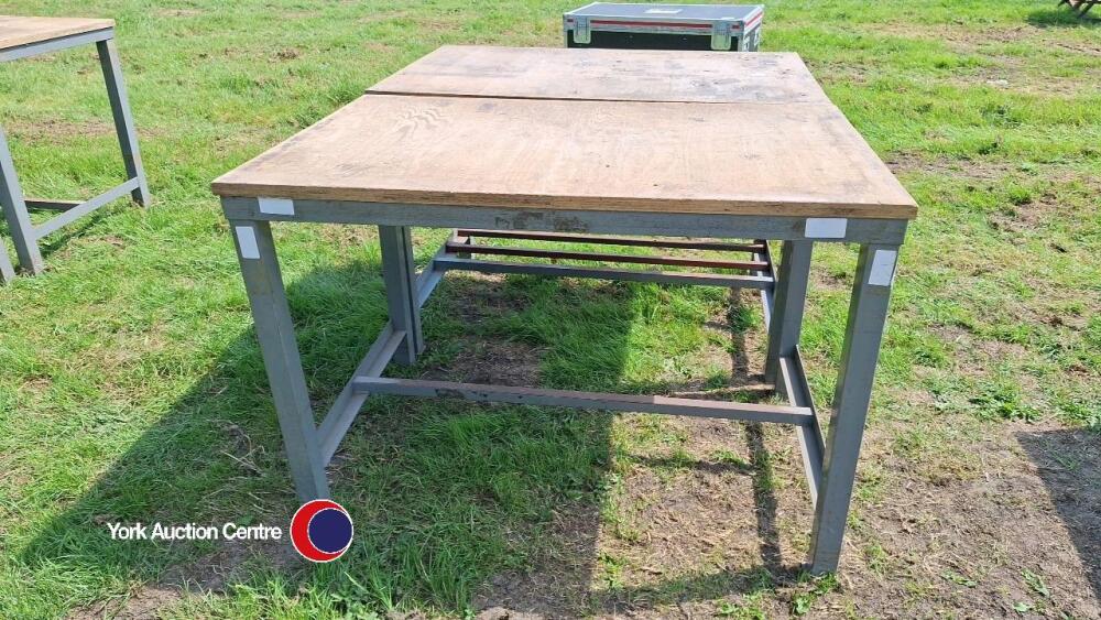 2 x heavy duty work tables | York Machinery Sale (Building materials ...