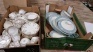 2 Boxes of mixed china tea set & plates