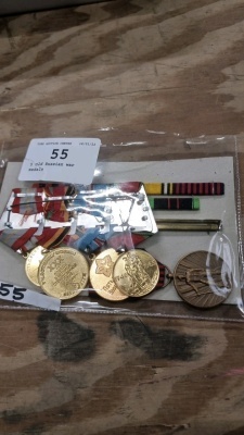 5 old Russian war medals