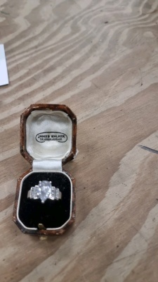 Boxed silver ring