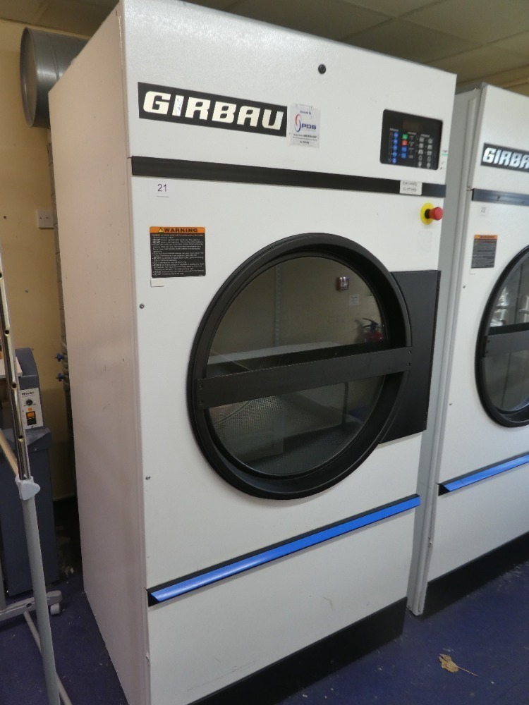 Girbau GU050 2008 commercial 22kg tumble dryer c/w LPG gas heating
