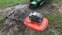 Flymo L470 hover mower, 19" cut, 2-stroke petrol