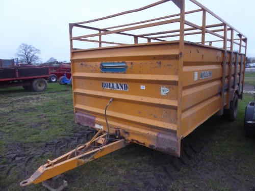 Rolland cattle trailer, 17ft long, rubber floor