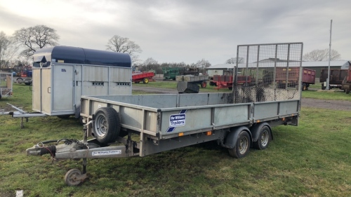 Ifor Williams LM166 trailer c/w sides, ramp door, 2015