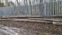 12 x telegraph poles 25-32ft long, 8" diameter