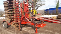 ProForge Inverta 6m trailed stubble cultivator 22" cutway discs, hydraulic cross board, 2017