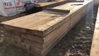 Pack of new oak beams, planed boards, spars, joists, T&G, shiplap, mixed sizes joinery etc 6m x 6”x3”