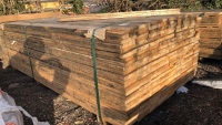 Pack of new oak beams, planed boards, spars, joists, T&G, shiplap, mixed sizes joinery etc, 8ft x 4”x1”