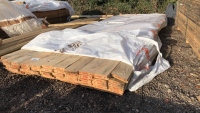 Pack of new oak beams, planed boards, spars, joists, T&G, shiplap, mixed sizes joinery etc, 11ft x 4”x1”