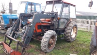 Zetor 7245 4wd tractor c/w power loader, B907 VWU