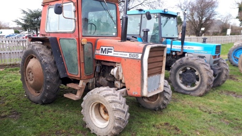 Massey Ferguson 565 2wd tractor, 60hp, 8 speed gearbox, Perkins 3.9L 4-cyl diesel, YAG 922X