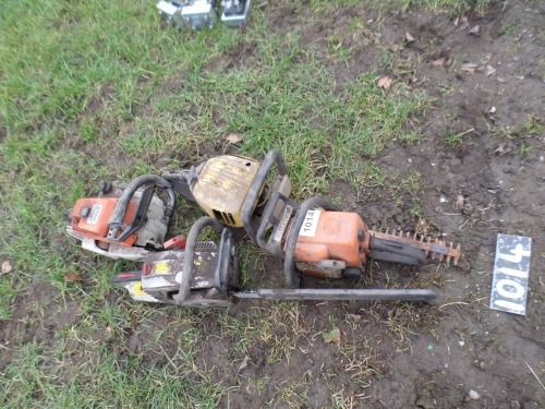 Chainsaws and hedge cutter