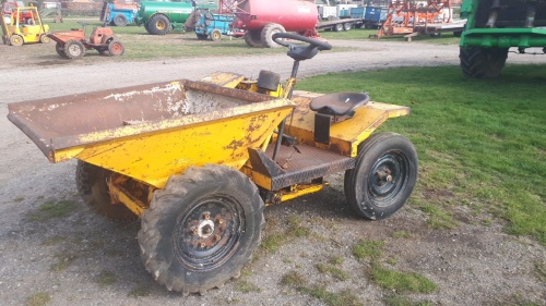 Thwaites Nimbus narrow diesel dumper with handle, no log book