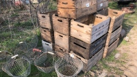 10 vintage apple crates/boxes
