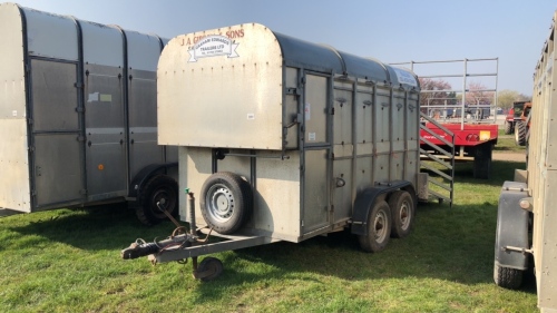 Graham Edwards 10ft livestock trailer with sheep decks, vgc, only done 200 miles since service
