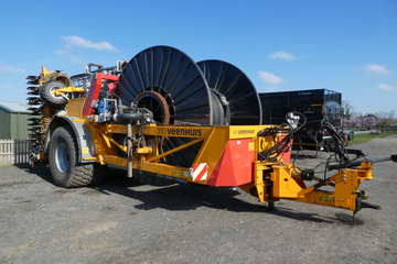 2019 Veenhuis Rotamax draghose system c/w 12m Ecojet injector and 550m hose reel, 400 cu.m./hr output, runflat tyres, extending axles, Nutriflow live on-board analysis, Isobus control with Tellius screen, auto throttle pump actuator