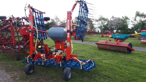2019 Opico 6m grass harrow c/w Air8 seeder, excellent condition, done very little work