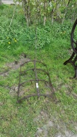 Old horse drawn spike harrow