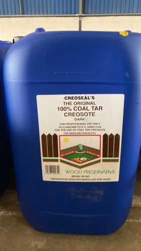 20ltrs 100\% coal tar creosote