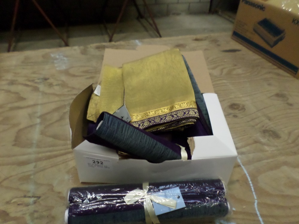 Box of Wedgwood and House of Fraser table runner March Timed Online