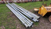 10 x Bauer irrigation pipes 3.5"x20ft