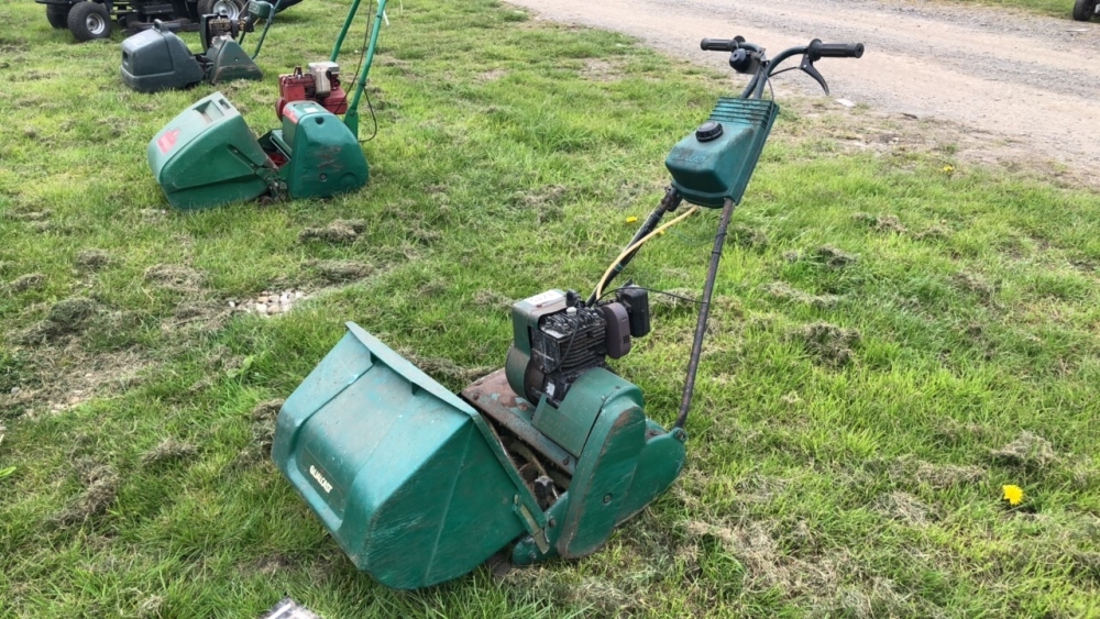 Suffolk Punch 17 mower with grassbox York Machinery Sale Building materials small plant lawn mowers garden etc. Lot 1 1798 May timed online auction York Auction Centre