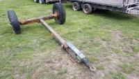 Braked single axle trailer chassis