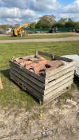 Box of clay heritage tiles and ridges