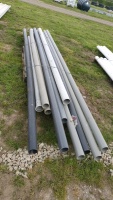 Quantity of various 3" plastic piping
