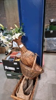 Assorted wicker baskets