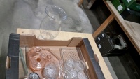 2 boxes of various glassware, jugs and ornaments