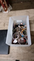Box of jewellery and box of boxes