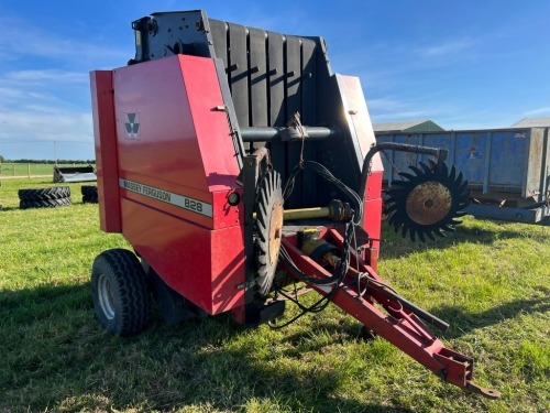 Massey Ferguson 828 round baler kindly included by Staffords Agri