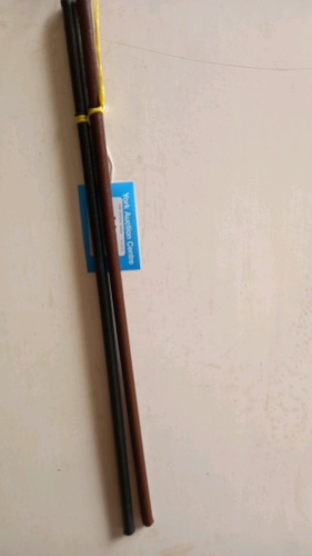 2 leather show canes