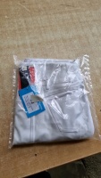 New white high waisted silicone full seat breeches, size 30